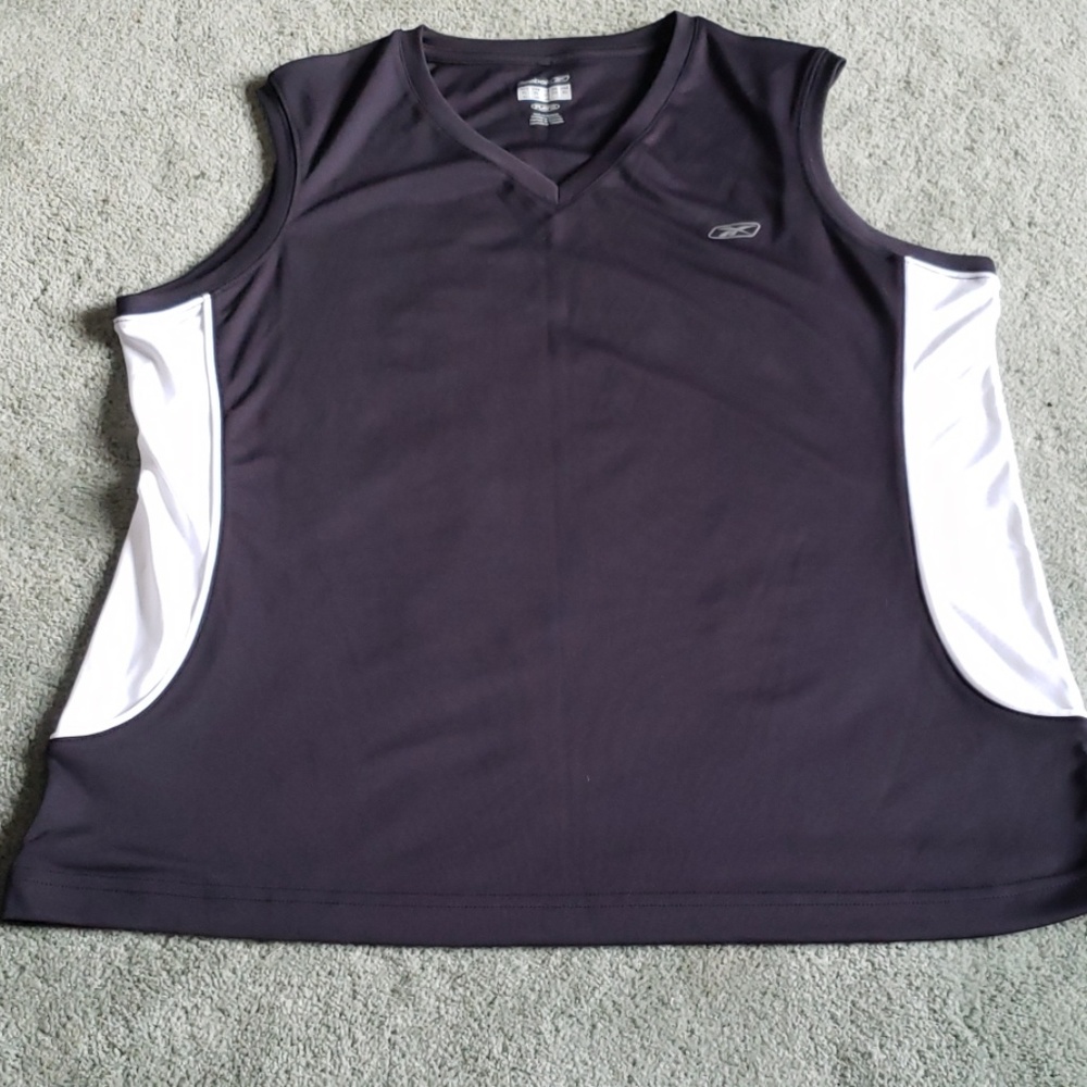 EUC Reebok Sz XL black/white tank top